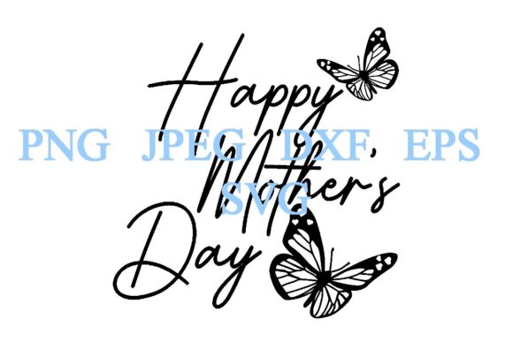 11 Decorative Happy Mothers Day DXF SVG