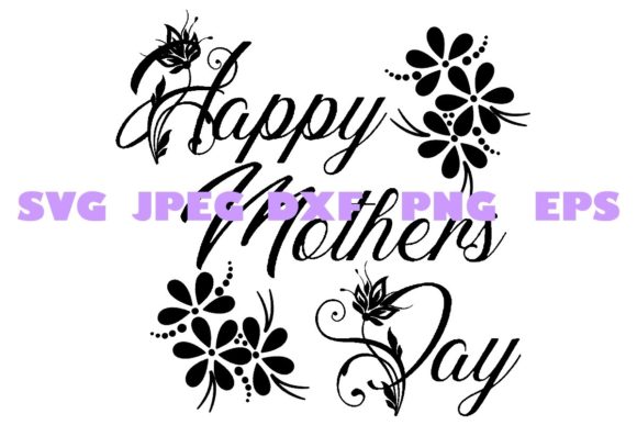 20 Elegant Decorative Mothers Day DXF Graphics for Crafts