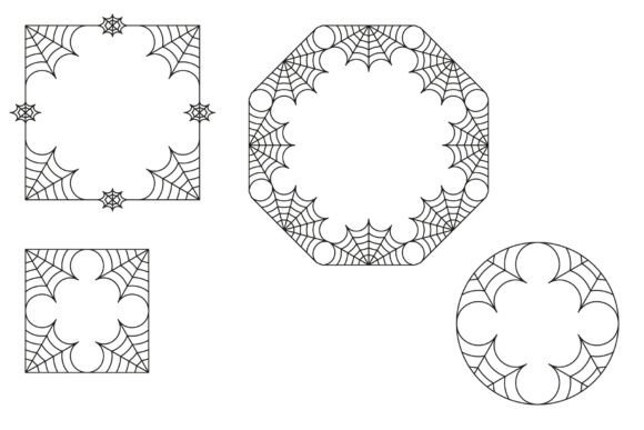 Cobweb Decorative Elements: Graphics for Crafts