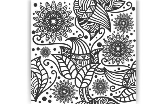 Decorative Flower Coloring Pages Graphics