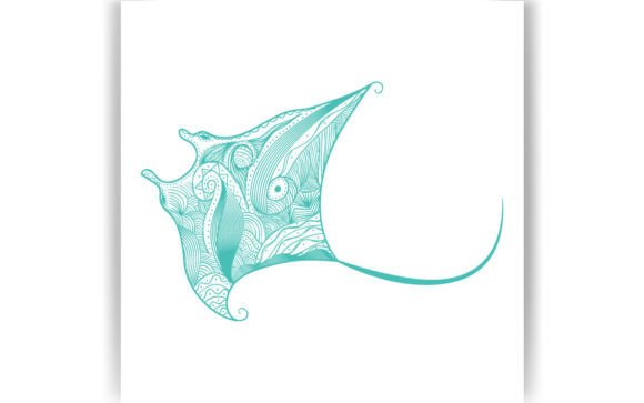 Decorative Stingray Coloring Pages Amp Graphics