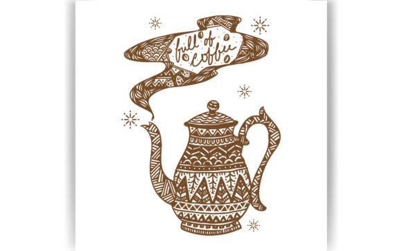 Decorative Teapot Coloring Pages Amp Graphics