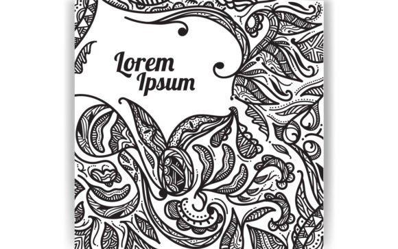 Decorative Template Coloring Page Book: Graphics & Coloring Pages Amp
