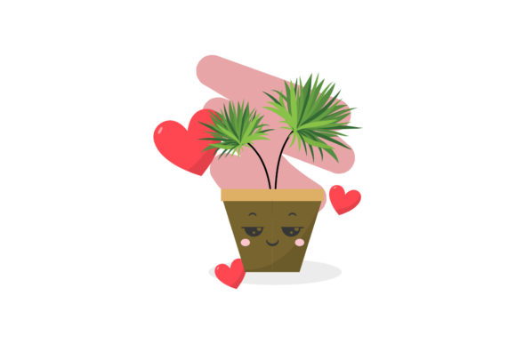 Flat Icon Decorative Plant Graphics & Icons