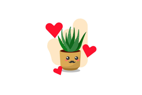 Kawaii Decorative Plant Icon Graphics & Icons