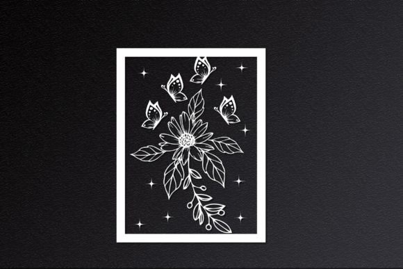 Laser Cut Summer Floral Decorative SVG