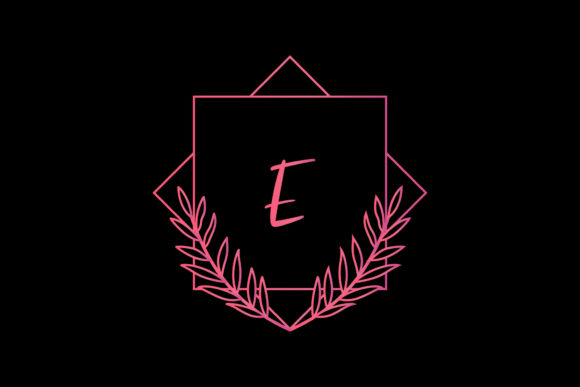 Monogram Alphabet Decorative Graphics for Crafts